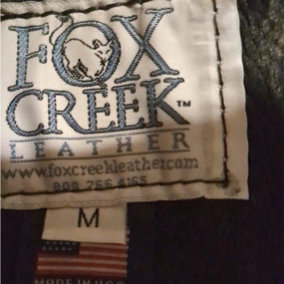 Fox Creek Leather Chaps Black Medium Biker - Made in USA - Picture 4 of 8